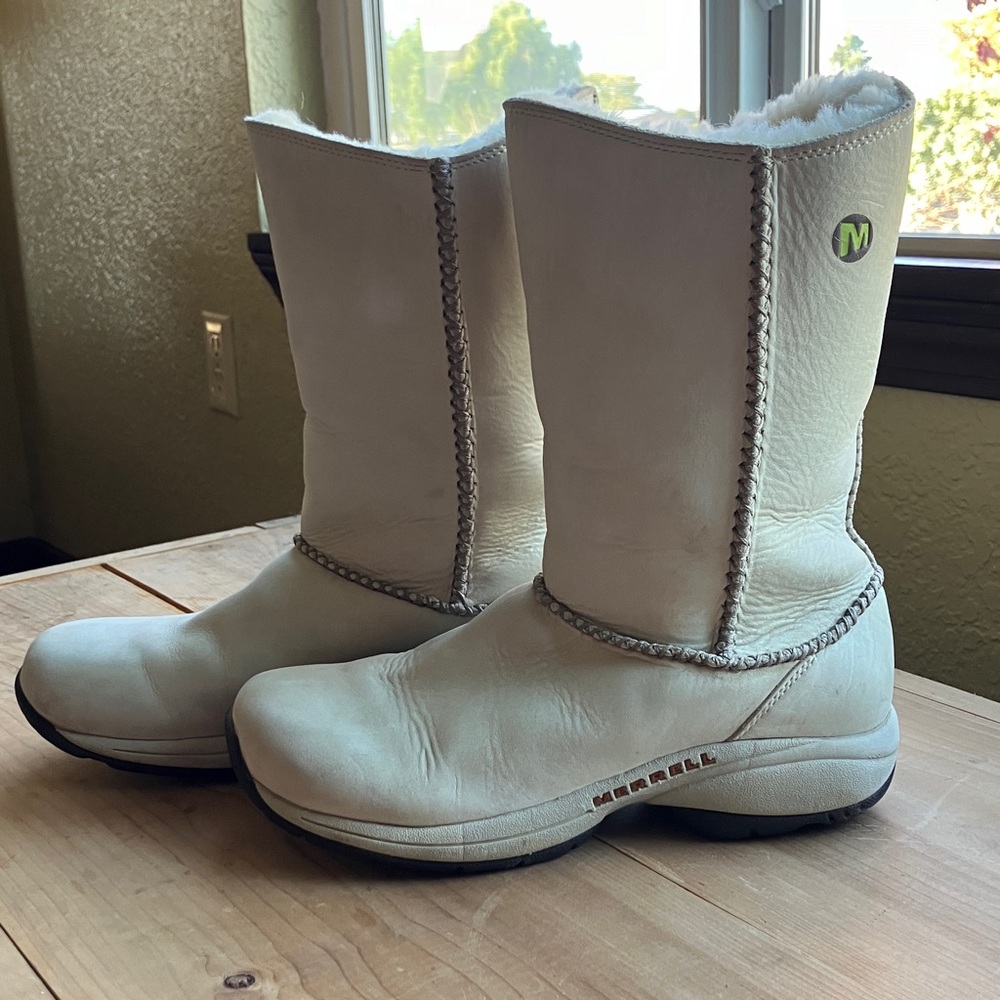 Merrell Primo Stitch High Boot Sz 8 Pebble color
